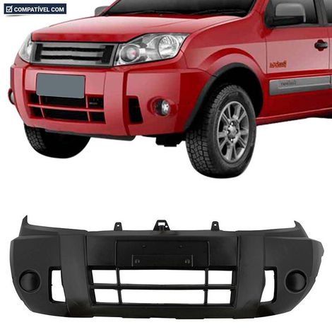 Parachoque Dianteiro Ecosport A Preto Liso Machado Auto Parts