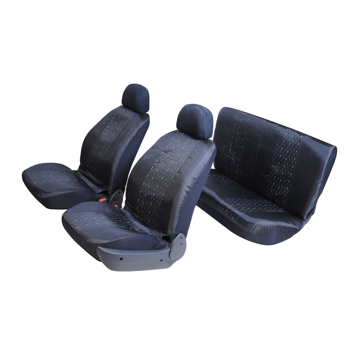 Leader Accessories Auto 2 Capas de couro pretas para assentos de