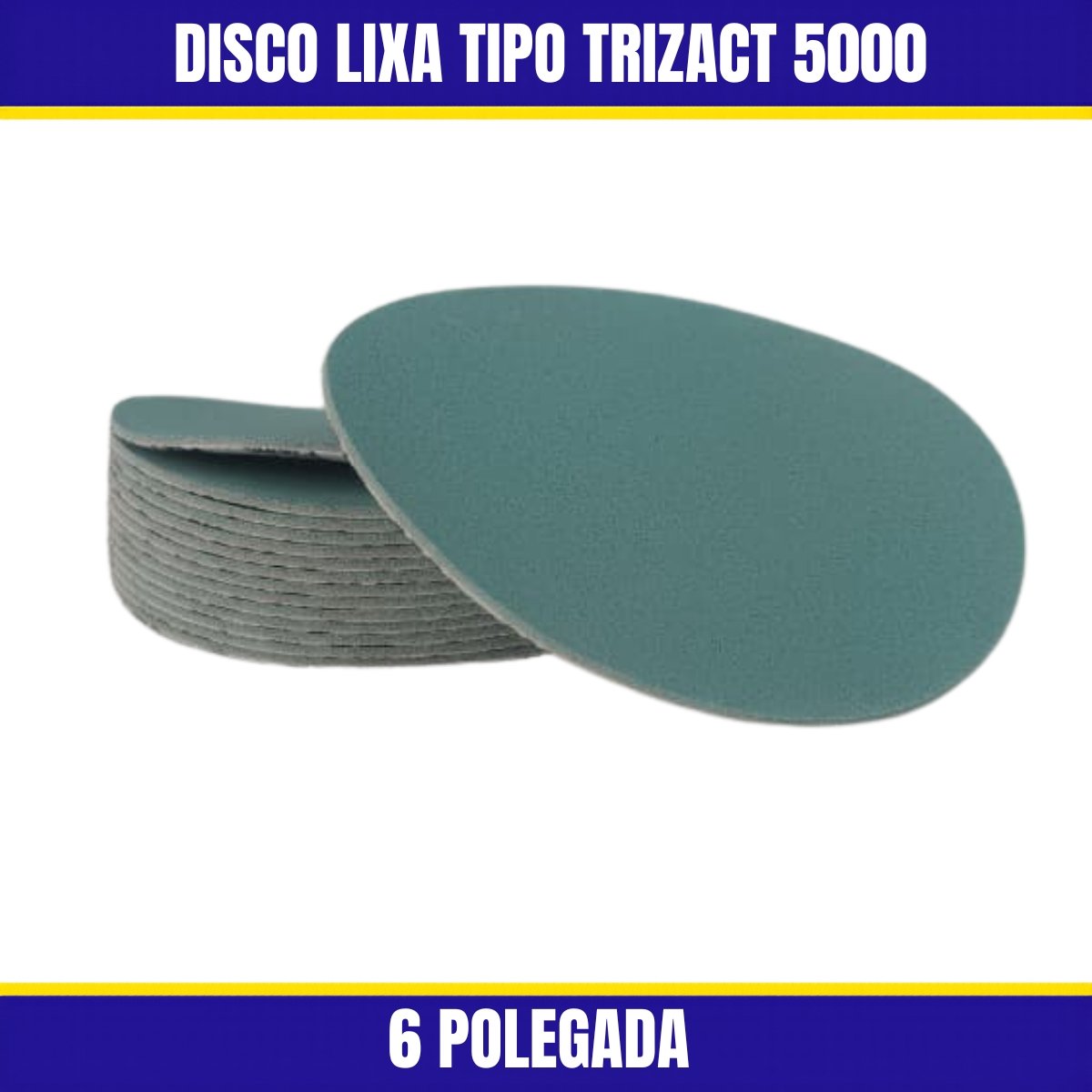 Disco Lixa Tipo Trizact 5000 6 Polegada