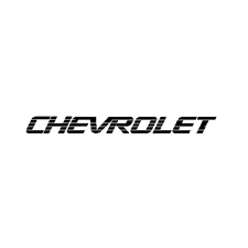 Emblema Faixa Chevrolet Logo Marca Tampa Traseira S10 Pickup Corsa 1997 a 2008 Preta