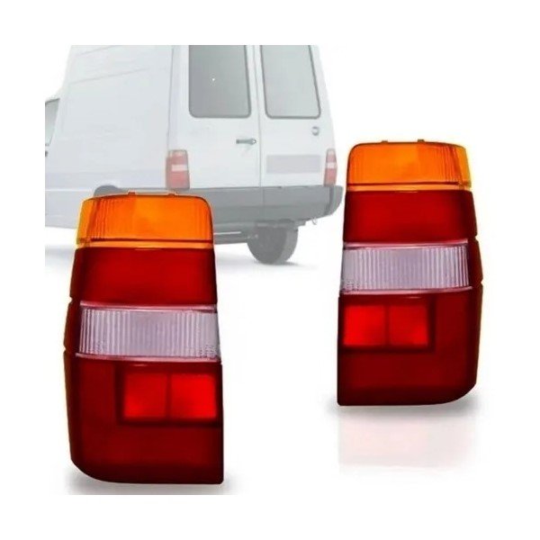 Lanterna Traseira Fiorino Elba 1986 a 2003 Tricolor Esquerda Motorista