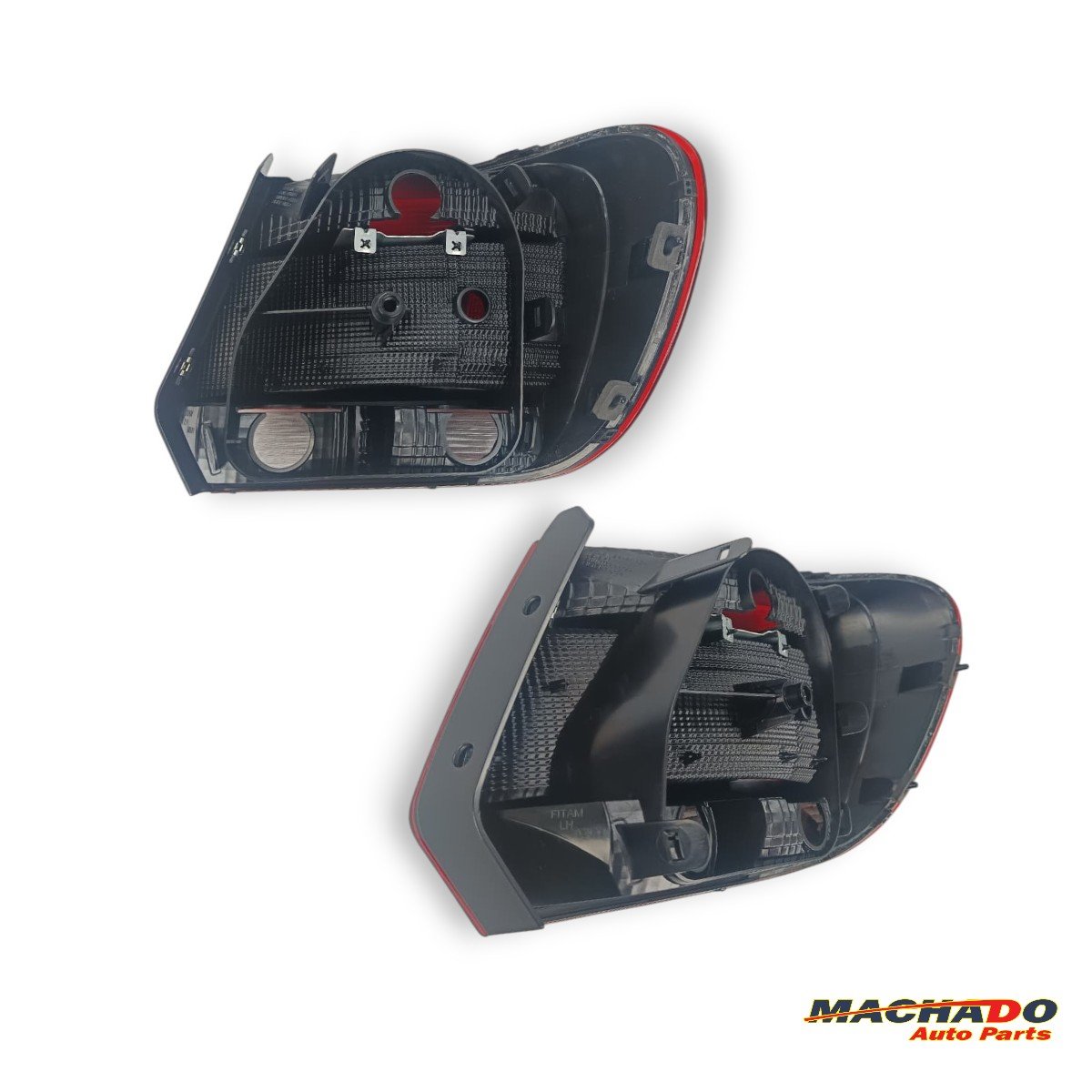 Lanterna Traseira Gol G6 2012 a 2016 Bicolor Lado Esquerdo Motorista - FITAM Modelo HELLA