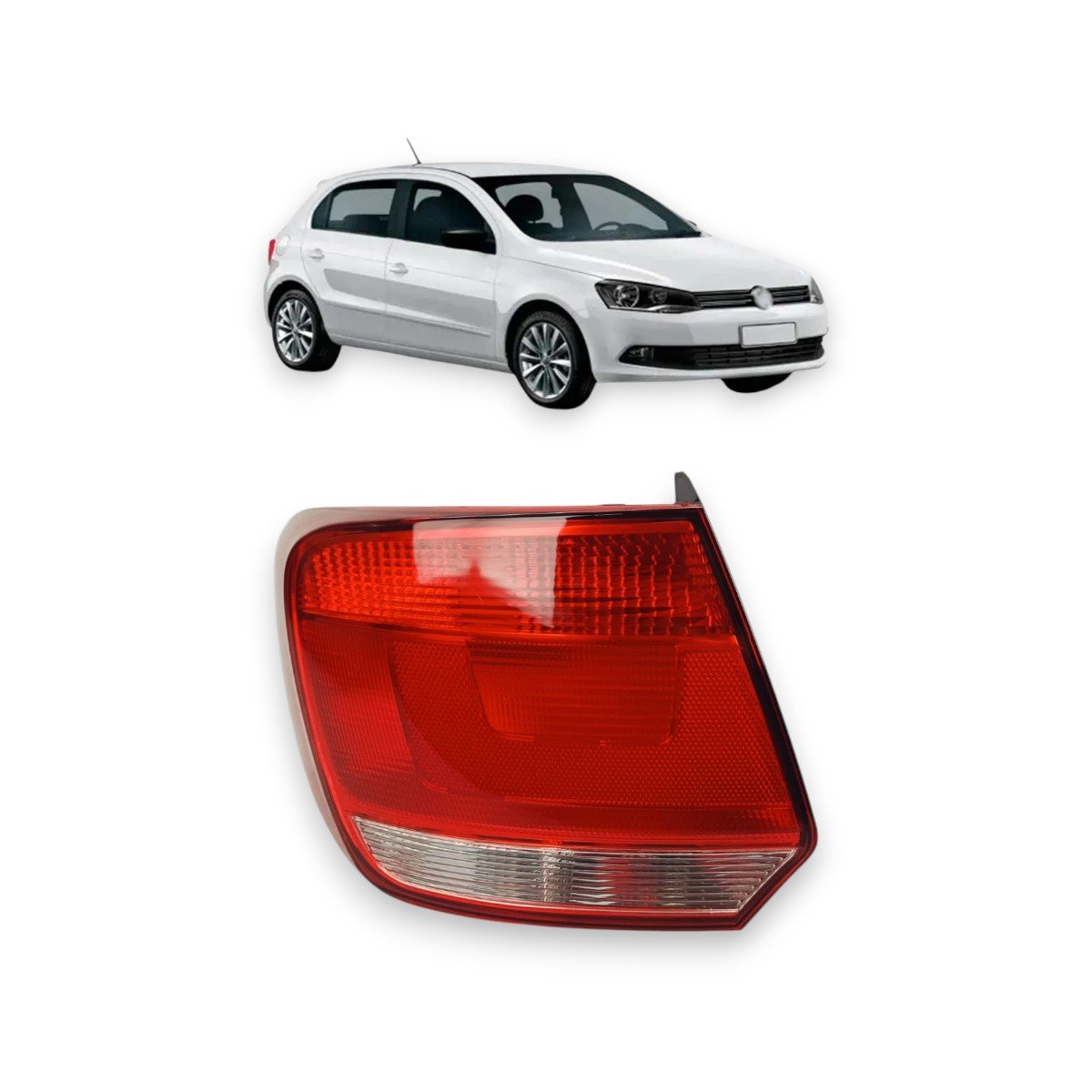 Lanterna Traseira Gol G6 2013 a 2016 Modelo Cibie/ Arteb Bicolor Com Neblina Lado Esquerdo Motorista FITAM