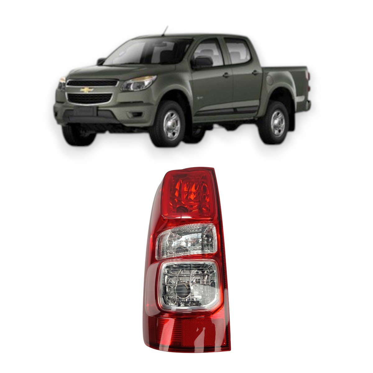 Lanterna Traseira S10 2012 a 2018 Sem Led Bicolor Lado Esquerdo Motorista - FITAM