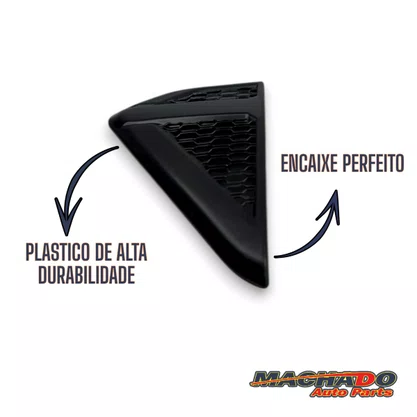 Acabamento Paralama Strada Nova Apos 2020 Preta Esquerda
