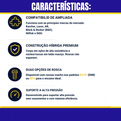 Adaptador  P/ Mangueira STIHL NILFISK M14
