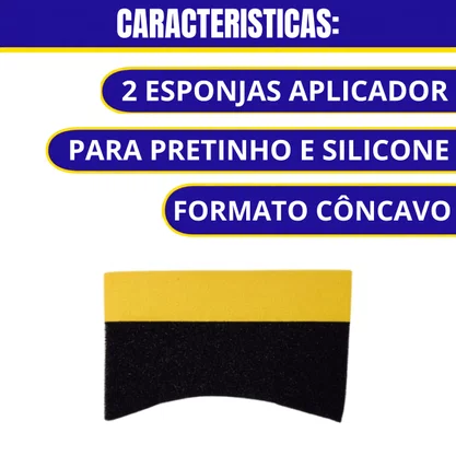 Aplicador Multiuso (Aplicador De Pretinho e Silicone) Com 2 Pecas SW