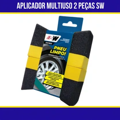 Aplicador Multiuso (Aplicador De Pretinho e Silicone) Com 2 Pecas SW