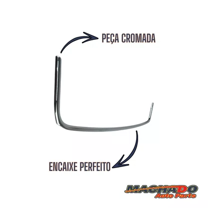 Aplique Grade Inferior Central Gol Voyage Saveiro G5 2008 a 2013 Cromado