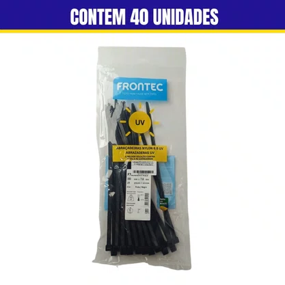 Aracadeira De Nylon Resistente ao Sol 300 mm X 7,6 mm Preta