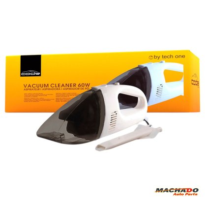 Aspirador de Pó Portátil para Carro 12V 60W - TECH ONE 