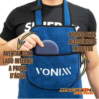 Avental De Microfibra Estética Automotiva Detailer VONIXX