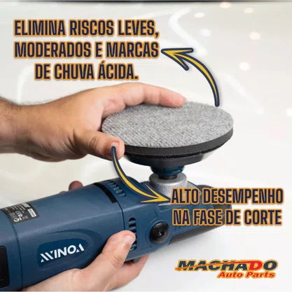 Boina Carpete Para Polimento de Vidros 5 Polegadas VONIXX