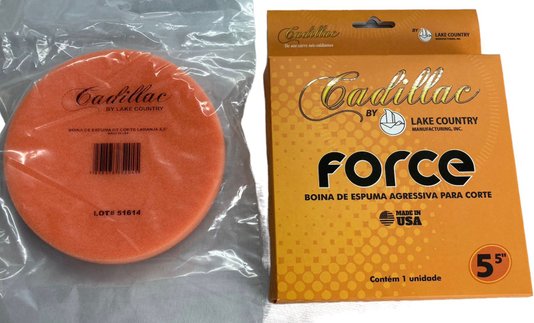 Boina Espuma Force Corte Laranja 5,5 Polegadas CADILLAC