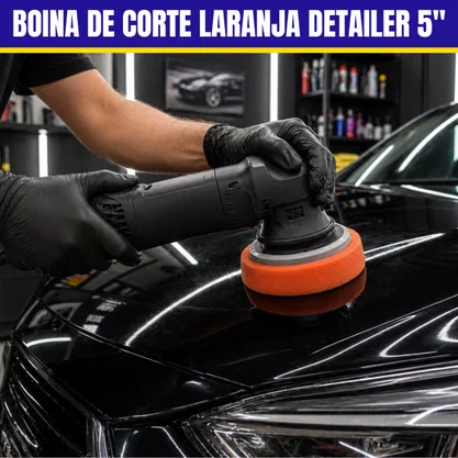 Boina Espuma De Laranja Corte 5 Polegadas