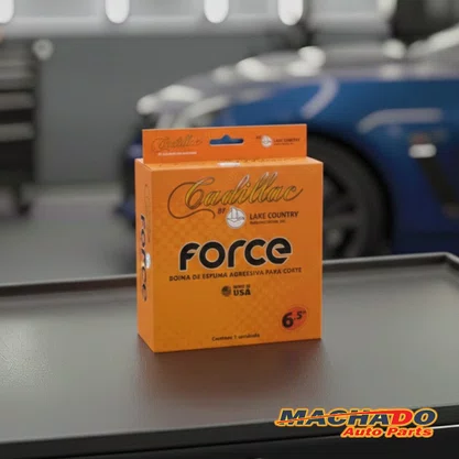 Boina Espuma Force Corte Laranja 6,5 Polegadas CADILLAC