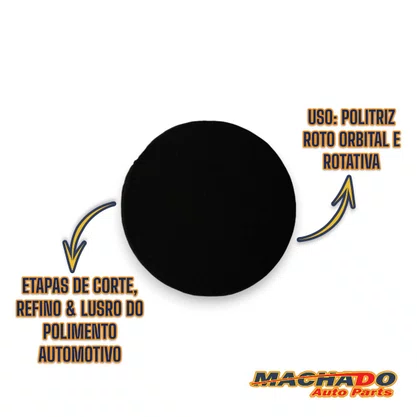 Boina Espuma Force Lustro Preta 5,5 Polegadas CADILLAC