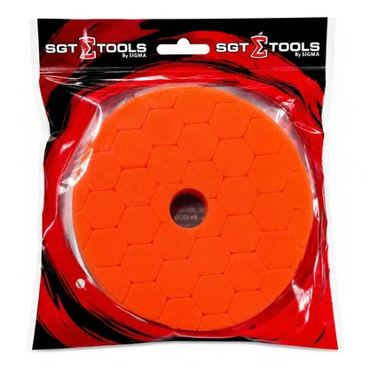Boina Espuma Laranja Refino 6 Polegadas Hex