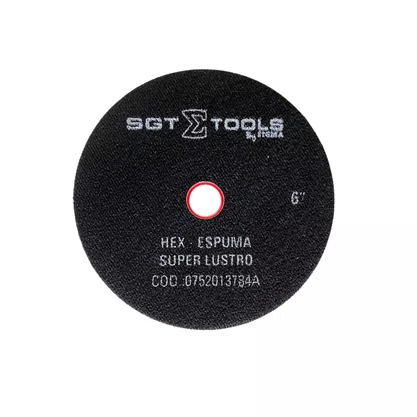 Boina Espuma Vermelho Super Lustro 6 Polegadas Hex