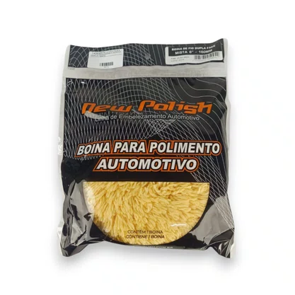 Boina Lã Dupla Face 6 Polegadas P/ Rotativa Mista