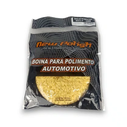Boina Lã Dupla Face 8 Polegadas P/ Rotativa Mista