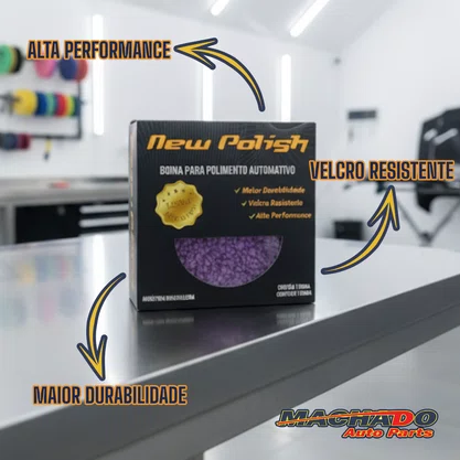 Boina La Fine Cut NP2 Fio Roxo Velcro 5 Polegadas (140MM)
