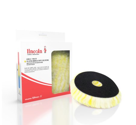 Boina Lã Pirulito Corte Leve (Listra Amarela) Sem Interface 5 Polegadas LINCOLN