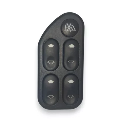 Botão Interruptor Vidro Elétrico Fiesta Ecosport Ranger 2003 a 2014 Quadruplo Com Trava Lado Esquerdo 
