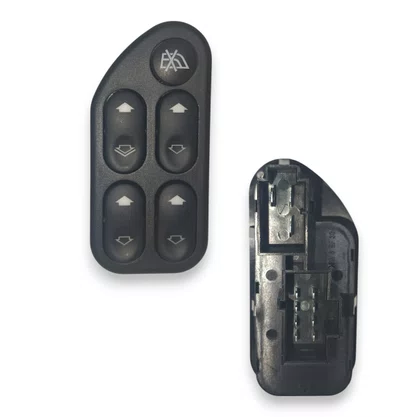 Botão Interruptor Vidro Elétrico Fiesta Ecosport Ranger 2003 a 2014 Quadruplo Com Trava Lado Esquerdo 
