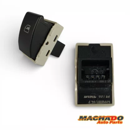 Botão Interruptor Vidro Elétrico Gol G4 G5 G6 Fox Simples 2 Click Lado Direito 