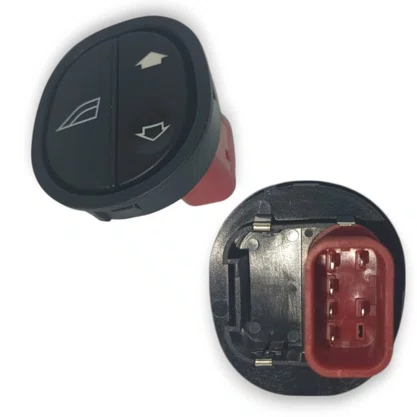 Botão Interruptor Vidro Elétrico Ká Fiesta Courier Simples Lado Direito 