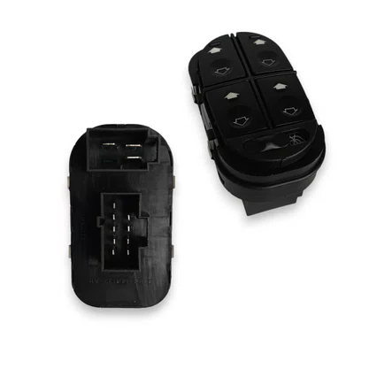 Botão Interruptor Vidro Elétrico Mondeo Escort 1997 a 2002 Quadruplo e Trava Lado Esquerdo 