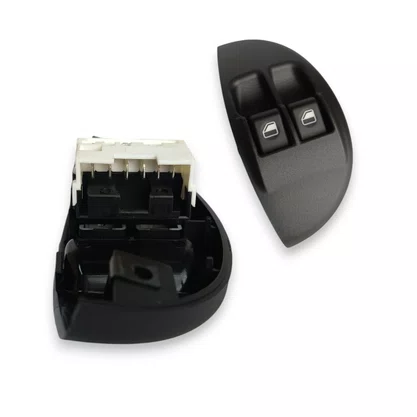 Botão Interruptor Vidro Elétrico Palio Siena Strada Duplo Lado Esquerdo Led Verde