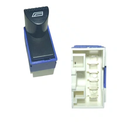 Botão Interruptor Vidro Elétrico Palio Siena Strada Fire Simples Lado Direito Fundo Branco   
