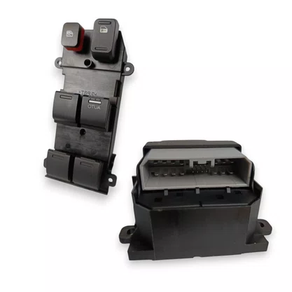 Botão Interruptor Vidro Elétrico Quadruplo Fit City 2008 a 2015 Esquerdo