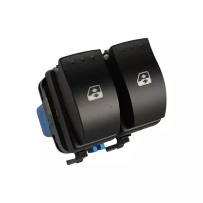 Botão Interruptor Vidro Elétrico Sandero Logan Duster Fluence Megane Duplo Fundo Azul