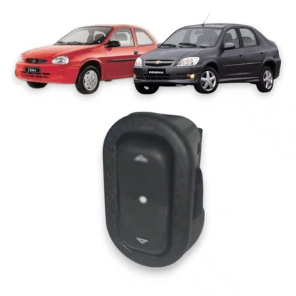 Botão Interruptor Vidro Elétrico Simples Corsa G2 Prisma Montana Meriva Celta Lado Direito 
