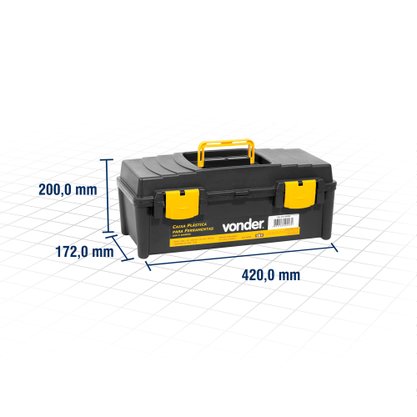 Caixa Plástica vd-4038 Com 1 Bandeja VONDER