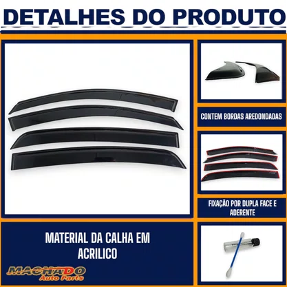 Calha De Chuva Agile 2009 A 2016 4 Portas UPGRADE