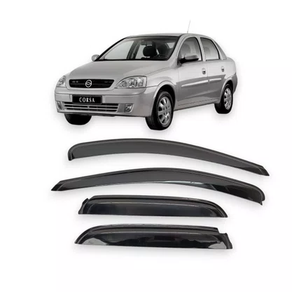 Calha De Chuva Corsa Hatch ou Sedan 2002 a 2012 4 Portas UPGRADE
