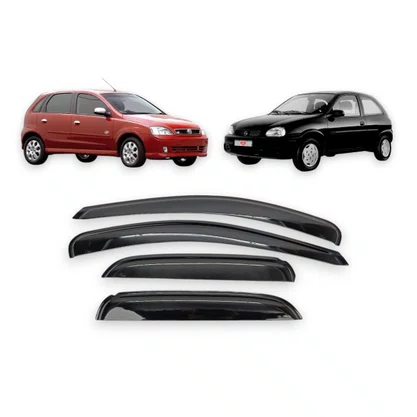 Calha De Chuva Corsa Hatch Wagon Sedan 1994 a 2016 4 Portas UPGRADE