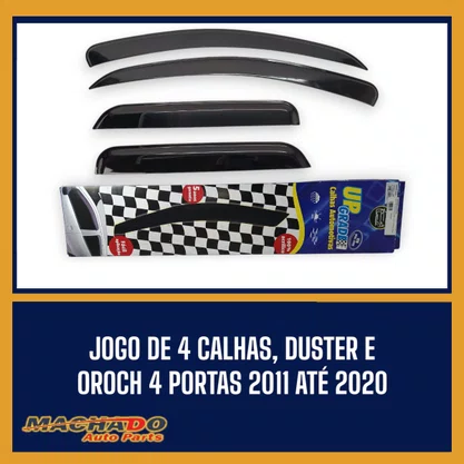 Calha De Chuva Duster Oroch 2011 a 2023 4 Portas UPGRADE
