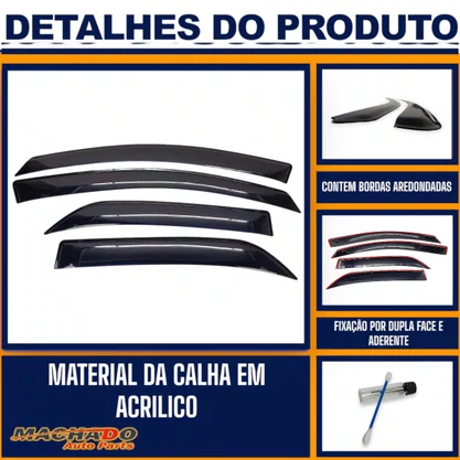 Calha De Chuva Ecosport 2003 a 2012 4 Portas UPGRADE