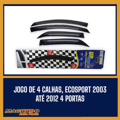 Calha De Chuva Ecosport 2003 a 2012 4 Portas UPGRADE
