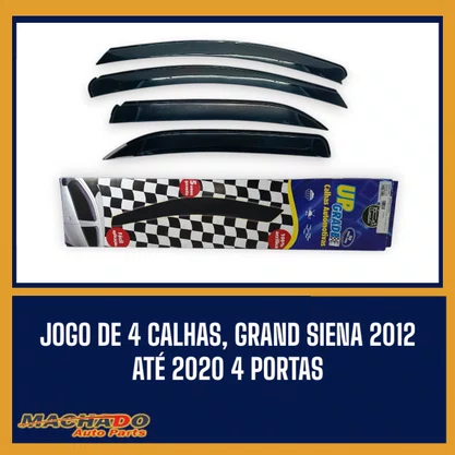 Calha De Chuva Grand Siena 2012 a 2020 4 Portas UPGRADE