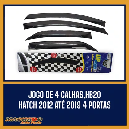 Calha De Chuva HB20 Hatch 2012 a 2019 4 Portas UPGRADE