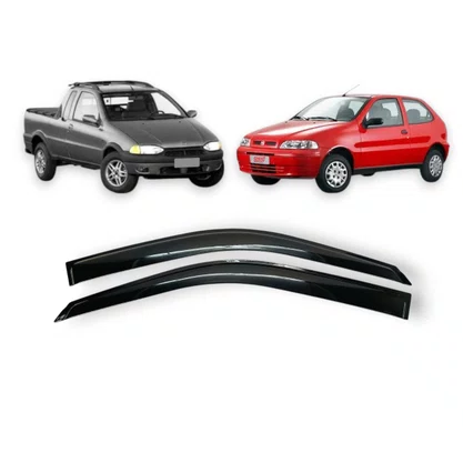 Calha De Chuva Palio Strada 1996 a 2016 2 Portas UPGRADE