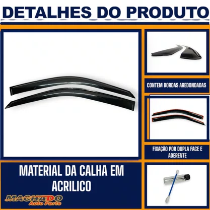 Calha De Chuva Palio Strada 1996 a 2016 2 Portas UPGRADE