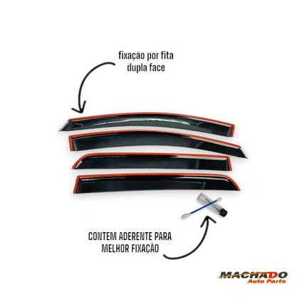 Calha De Chuva Punto 2007 a 2016 4 Portas UPGRADE