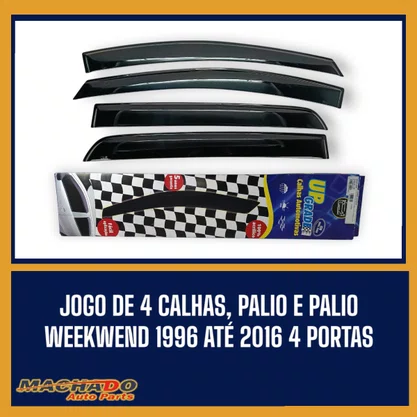 Calha De Chuva Punto 2007 a 2016 4 Portas UPGRADE
